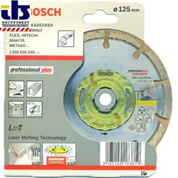Bosch Круг алмазный BOSCH 125-2.1-22.23 UPP по строительным материалам Professional Plus 2608600349