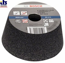 Bosch Чашечный шлифкруг, конусный, по камню/бетону 90 mm, 110 mm, 55 mm, 24 [1608600239]