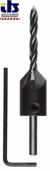 Bosch Твердосплавные винтовые сверла по древесине с зенкером 5 mm [2608596392]