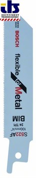 Пильное полотно для ножовки S 522 AF Flexible for Metal (в упаковке 5шт), BOSCH