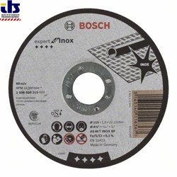 Отрезной круг, прямой, Bosch Expert for Inox AS 46 T INOX BF, 115 mm, 1,6 mm [2608600215]