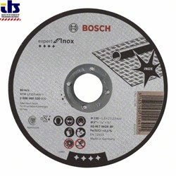 Отрезной круг, прямой, Bosch Expert for Inox AS 46 T INOX BF, 125 mm, 1,6 mm [2608600220]