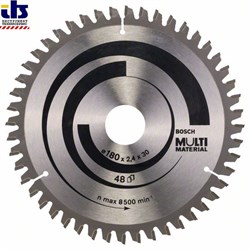 Пильный диск Bosch Multi Material 180 x 30/20 x 2,4 mm, 48 [2608640507]
