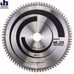 Пильный диск Bosch Multi Material 250 x 30 x 3,2 mm, 80 [2608640516]