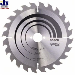 Пильный диск Bosch Optiline Wood 230 x 30 x 2,8 mm, 24 [2608640627]