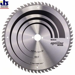 Пильный диск Bosch Optiline Wood 315 x 30 x 3,2 mm, 60 [2608640651]