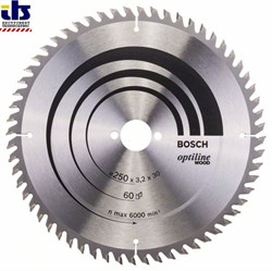 Пильный диск Bosch Optiline Wood 250 x 30 x 3,2 mm, 60 [2608640665]