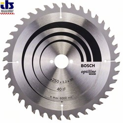 Пильный диск Bosch Optiline Wood 250 x 30 x 3,2 mm, 40 [2608640670]