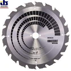 Пильный диск Bosch Construct Wood 315 x 30 x 3,2 mm, 20 [2608640691]