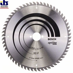 Пильный диск Bosch Optiline Wood 250 x 30 x 3,2 mm, 60 [2608640729]