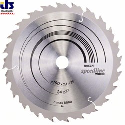 Пильный диск Bosch Speedline Wood 190 x 20/16 x 2,6 mm, 24 [2608640799]