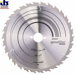 Пильный диск Bosch Speedline Wood 230 x 30 x 2,6 mm, 30 [2608640805]