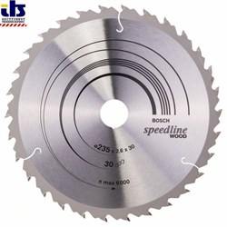 Пильный диск Bosch Speedline Wood 235 x 30/25 x 2,6 mm, 30 [2608640807]