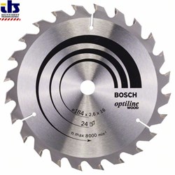 Пильный диск Bosch Optiline Wood 184 x 16 x 2,6 mm, 24 [2608640817]