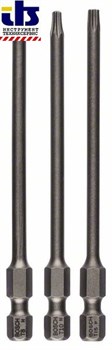 Набор из 3 насадок-бит Bosch Extra Hart T8; T10; T15; 89 mm [2607001759]