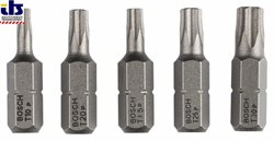 Набор из 5 насадок-бит Bosch Extra Hart (Torx&#174;) T 10; T 15; T 20; T 25; T 30; 25 mm [2607001768]