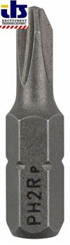 Насадка-бита Bosch Extra Hart, укороченное исполнение PH2R, 25 mm [2607002519]