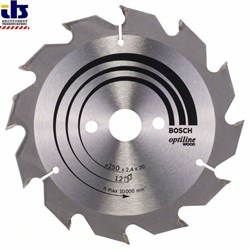 Пильный диск Bosch Optiline Wood 150 x 20/16 x 2,4 mm, 12 [2608641169]