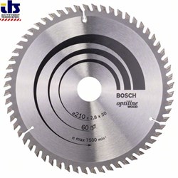 Пильный диск Bosch Optiline Wood 210 x 30 x 2,8 mm, 60 [2608641190]