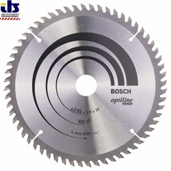 Пильный диск Bosch Optiline Wood 235 x 30/25 x 2,8 mm, 60 [2608641192]