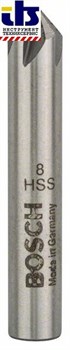 Конусный зенкер Bosch HSS с 5 режущими кромками, DIN 335 8,0 mm, M4, 48 mm, 8 mm [2609255116]