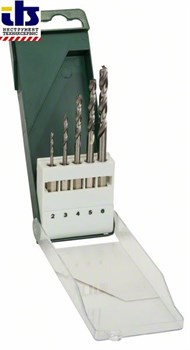 Bosch Набор из 5 свёрл по древесине с шестигранным хвостовиком 2,0; 3,0; 4,0; 5,0; 6,0 mm [2609255326]