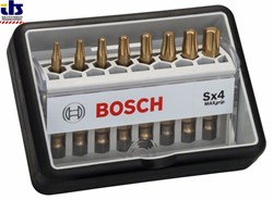 Набор Bosch Robust Line из 8 насадок-бит Sx Max Grip 49 mm, 8tlg. [2607002573]