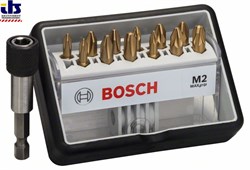 Набор Bosch Robust Line из 12+1 насадок-бит M Max Grip 25 mm, 12+1tlg. [2607002578]
