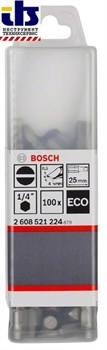 Бита Bosch S 0,8x5,5 25 мм, шестигранный хвостовик 1/4&quot; ISO 1173 C6.3, Extra-Hart S0,8x5,5 25mm [2608521226]