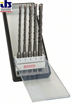 Набор сверл для перфоратора Bosch SDS-plus-5 Robust Line 5 предм. O 6,6,8,8,10 x 165mm [2607019928]