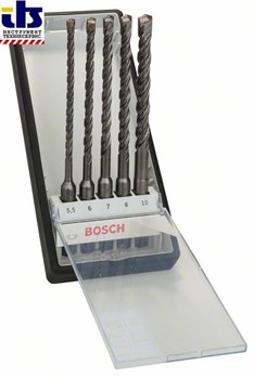 Набор сверл для перфоратора Bosch SDS-plus-5 Robust Line 5 предм. O 5,5,6,7,8,10 x 165mm [2607019929]