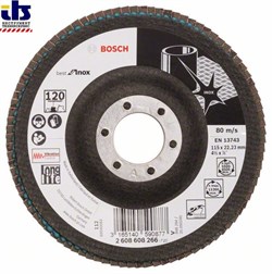 Лепестковый шлифкруг Bosch X581, Best for Inox 115 мм, 22,23, 120 [2608608266]