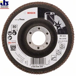 Лепестковый шлифкруг Bosch X581, Best for Inox 115 мм, 22,23, 80 [2608608269]