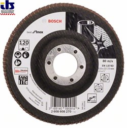 Лепестковый шлифкруг Bosch X581, Best for Inox 115 мм, 22,23, 120 [2608608270]