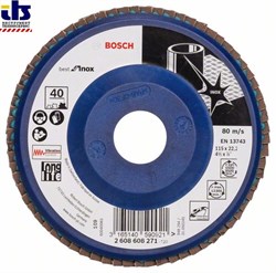 Лепестковый шлифкруг Bosch X581, Best for Inox 115 мм, 22,23, 40 [2608608271]
