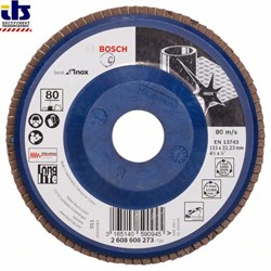 Лепестковый шлифкруг Bosch X581, Best for Inox 115 мм, 22,23, 80 [2608608273]