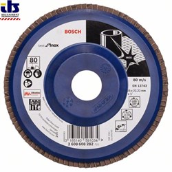 Лепестковый шлифкруг Bosch X581, Best for Inox 125 мм, 22,23, 80 [2608608282]