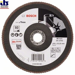 Лепестковый шлифкруг Bosch X581, Best for Inox 180 мм, 22,23, 60 [2608608285]