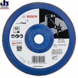 Лепестковый шлифкруг Bosch X581, Best for Inox 180 мм, 22,23, 60 [2608608293]