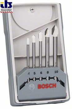 Набор из 5 сверл для керамических плиток Bosch CYL-9 Ceramic 4,0; 5,0; 6,0; 8,0; 10,0 mm [2608587169]