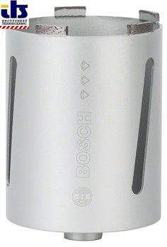 Алмазная сверлильная коронка для сухого сверления Bosch G 1/2&quot; 117 мм, 150 мм, 6 сегментов, 7 мм [2608587329]