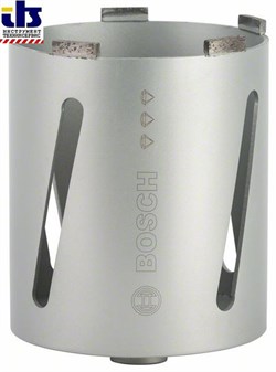Алмазная сверлильная коронка для сухого сверления Bosch G 1/2&quot; 127 мм, 150 мм, 6 сегментов, 7 мм [2608587330]