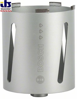 Алмазная сверлильная коронка для сухого сверления Bosch G 1/2&quot; 132 мм, 150 мм, 6 сегментов, 7 мм [2608587331]