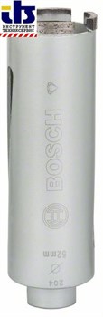 Алмазная сверлильная коронка для сухого сверления Bosch G 1/2&quot; 52 мм, 150 мм, 4 сегмента, 7 мм [2608587339]