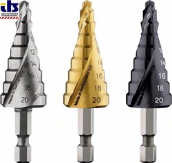 Ступенчатое сверло Bosch HSS-TiN 4 - 20 mm, 70,5 mm [2608587433]