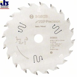 Пильный диск Bosch Top Precision Best for Wood 165 x 20 x 1,8 mm, 20 [2608642385]