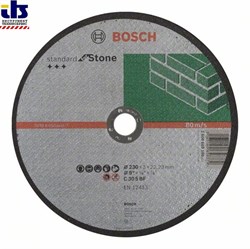Отрезной круг, прямой, Bosch Standard for Stone C 30 S BF, 230 mm, 22,23 mm, 3,0 mm [2608603180]