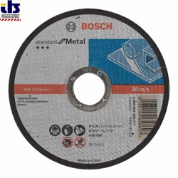 Отрезной диск прямой Bosch Standard for Metal A 60 T BF, 115 mm, 22,23 mm, 1,6 mm [2608603163]
