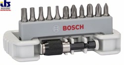 Набор битов для шуруповерта 11 предм., вкл. держатель для битов Bosch PH1; PH2; PH3; PZ1; PZ2; PZ3; T10; T15; T20; T25; T30; 25 mm [2608522129]