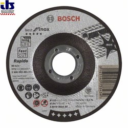 Отрезной круг, выпуклый, Bosch Best for Inox, Rapido A 60 W INOX BF, 115 mm, 1,0 mm [2608603491]